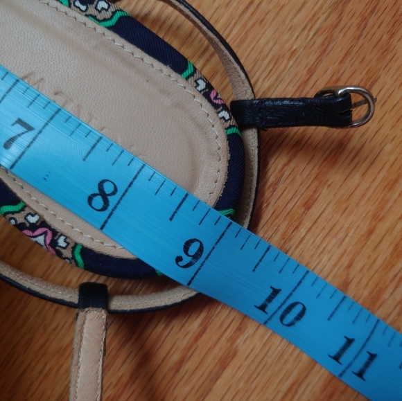 J.Crew Sz5.5-6 foulard Moroccan print flats with periwinkle beaded tassels - Picture 10 of 10